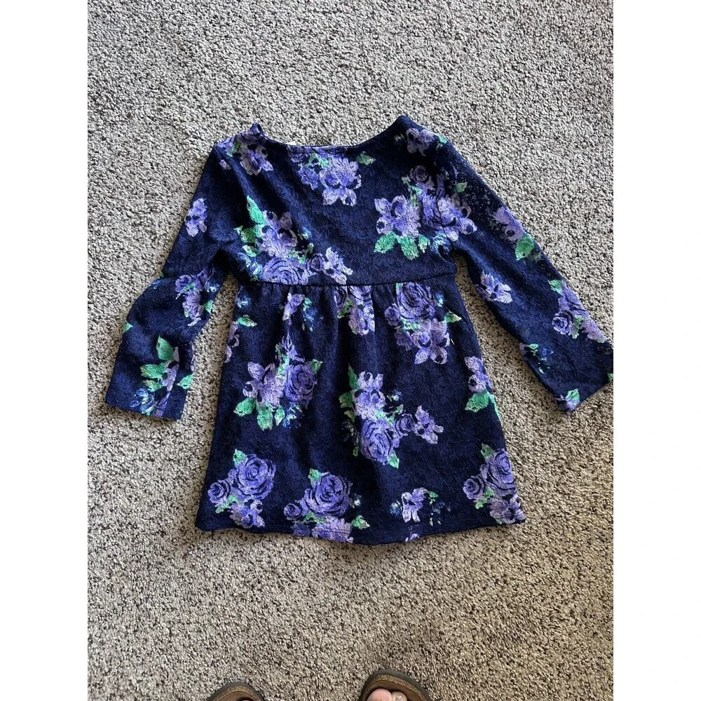 Justice Girls Size 6 Babydoll Top NWT And Has Key Necklace.